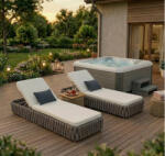  Medence, Wellis WM00541-D Malaga Life Deluxe medence + Chill napozóágyak (WM00541-D)