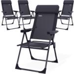 Deuba Set 4 bucăți scaune de camping - antracit