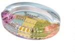  Ovális üveg szivaros hamutartó Cuba Design Habana mintával, 2 szivar részére (H-523582)