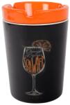 Padonio Kerámia szélálló hamutartó narancssárga tetővel - Orange Liqueur minta (PAD-23012-narancssárga)