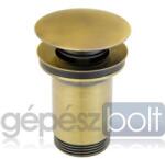 Ferro S285BR Rotondo lefolyószelep antik bronz G5/4 túlfolyós mosdókhoz (S285BR)
