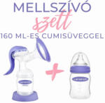 Lansinoh Kézi Mellszívó 2 Fázisú+ 1db 160 Ml Cumisüveg - plazapatika