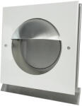 Paneir Kappa 125 WHITE rozsdamentes acél szellőzőrács fedéllel és bűzzáró visszacsapó szeleppel, Ø 125 mm (99367)