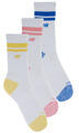 New Balance Sport zoknik ACTIVE LIFESTYLE STRIPED CREW SOCKS 3 PACK Fehér XL