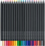 Faber-Castell Színes ceruza készlet háromszögletű BLACK EDITION Faber-Castell fekete test 24klf. szín (FC116424) - tintasziget