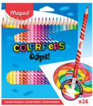 Maped Color`Peps Oops radírozható színes ceruza készlet, háromszögletű, radíros, 24 szín (IMA832824)