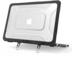 Tech-Protect Kevlar Pro Apple Macbook Neo 13 (2026) tok, megerősített peremmel, kitámasztóval, Matte Clear, fekete-átlátszó - speedshop
