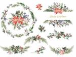  Decoupage rizspapír A/4 Karácsonyi indák zöld-piros
