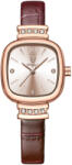 Poedagar Ceas de dama Poedagar Fashion Casual Quartz Otel Piele Coffe Ceas