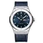 Poedagar Ceas barbatesc de mana Casual Fashion Analog Quartz Albastru Ceas