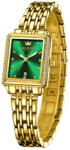 OLEVS Ceas de dama Olevs Elegant Mecanism Quartz Luxury Fashion Auriu Verde Ceas