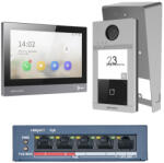 Hikvision DS-PRM604-S Prémium beltérivel, felületre szerelhető kültéri + PoE switch + esővédő (DS-PRM604-S-C-Surface)