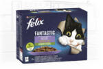 Mars-Nestlé Felix Fantastic - házias (lazac, marha, csirke, bárány) válogatás zöldséggel aszpikban (12x85g) (900147)