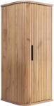 Rodan Fürdőszoba szekrény Függő féloszlop 79 Cm Bordázott Tölgy Ovális Mdf frontok (ELEGANCE półsłupek 79 dąb craft zoty)