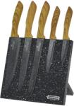 Edenberg 6 Db Szénpalacé Knife Set Edenberg Mágneses Blokkal (7796611748006)