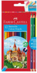Faber-Castell Színes ceruza készlet hatszögletű bicolor + hegyezővel Faber-Castell alap 12+3klf. szín - suplix