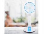 VERK GROUP Vezeték Nélküli Összecsukható Ventilátor Led lámpával, Kék (15765_N)