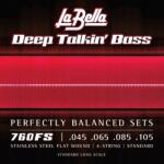 LaBella La Bella Deep Talkin' Bass Flats Standard 45-105 Basszusgitár húrok (760 Deep Talkin)