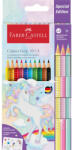 Faber-Castell Színes ceruza készlet háromszögletű GRIP UNIKORNIS + matrica Faber-Castell 10+3klf. szín (FC201542) - iroda-ellatas