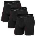 Saxx Мъжко синтетично термобельо Saxx Daytripper Boxer Brief Fly 3-Pack Synthetic base layer - Black (014-1940-0114)