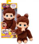 Moose Little Live Pets - My Baby Monkey Minis - Chikki Cherry, az interaktív bébi majom (LLP26765)