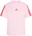 adidas Дамска тениска adidas Women's 3-Stripes SJ Tee B T-shirt - Clear Pink / Pure Ruby - размер XL (916-6784-0115)