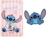  Disney Lilo és Stitch, A csillagkutya Chill Belly polár takaró és forma párna szett (EKING0815)