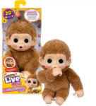 Moose Little Live Pets - My Baby Monkey Minis - Pepi Peach, az interaktív bébi majom (LLP26766)