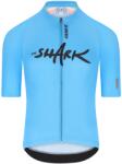 Q36.5 Мъжка фланелка с къс ръкав за колоездене Q36.5 Gregarius Pro Nibali Ocean Jersey Cycling jersey - Light Blue (056-3879-0112)
