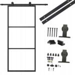  Loft Tolóajtó Üveg 100x210cm Slim Loft Alumínium Szett (SLIMBARN100X210)
