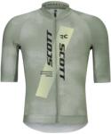 Scott Мъжка фланелка с къс ръкав за колоездене Scott Jersey Rc Pro S/S Cycling jersey - Spray Grey / Acid Yellow - размер XL (056-4075-0414)