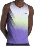 New Balance Мъжки потник с широка презрамка New Balance Race Day Ultra Light Printed Singlet Tank top - Electric Purple (216-8584-0111)