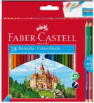 Faber-Castell Színes ceruza készlet bicolor hatszögletű + hegyezővel Faber-Castell 24+3klf. szín (68134) - irodaszerpiac