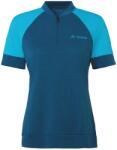Vaude Дамска фланелка с къс ръкав за колоездене Vaude Women's Altissimo Q-Zip Shirt Cycling jersey - Shore Blue - размер 42 (EU) (156-1315-1914)