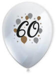 Procos Happy Birthday 60 Milestone léggömb, lufi 6 db-os 11 inch (27, 5 cm) PNN95625 (PNN95625)