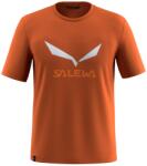 Salewa Мъжка спортна тениска Salewa Solidlogo Dry T-Shirt Sport shirt - Bombay Brown - размер 52 (216-2734-0915)