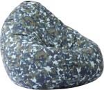 Pufrelax Пуф, круша, 320л. , Nirvana Grande - Army Camouflage Air, Перящ се калъф, Пълнеж от Полистиролни перли