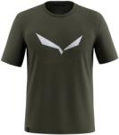 Salewa Мъжка спортна тениска Salewa Solidlogo Dry T-Shirt Sport shirt - Dark Olive - размер 48 (216-2734-1013)