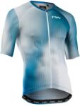 Northwave Мъжка фланелка с къс ръкав за колоездене Northwave Blade Jersey Short Sleeve Cycling jersey - White / Blue - размер XL (056-3721-0415)
