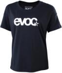 Evoc Дамска фланелка с къс ръкав за колоездене Evoc Women's T-Shirt Logo T-shirt - Black / White (156-2729-0213)