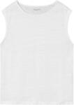 KnowledgeCotton Apparel Дамски топ KnowledgeCotton Apparel Women's Loose Fold Up Linen Top - Bright White (916-4446-0212)