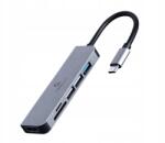 Gembird Usb-c 6 az 1-ben adapter Hub Hdmi Sd MicroSD kártyaolvasó (A-CM-COMBO6-02)