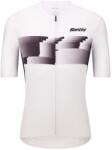Santini Мъжка фланелка с къс ръкав за колоездене Santini Verve S/S Jersey Cycling jersey - Bianco (056-3864-0112)