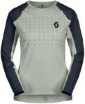 Scott Дамска фланелка с дълъг ръкав за колоездене Scott Women's Tee Trail Vertic Pro L/S Cycling jersey - Spray Grey / Dark Blue (156-2318-0412)