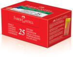 Faber-Castell Hegyező 1 lyukú műanyag, tartályos 125LV Faber-Castell átlátszó test vegyes színben (FC581526) - iroszer24