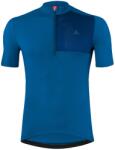Löffler Мъжка фланелка с къс ръкав за колоездене Löffler Bike Jersey Half-Zip Skys Block Mid Cycling jersey - Marin - размер 50 (EU) (056-3931-0213)