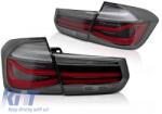  LED tail light set suitable for BMW 3 Series F30 sedan 2011-2018, red base, left and right (ABBMTX6010149)