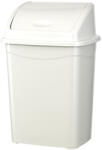 PLANET Billenőfedeles szemetes kuka, műanyag, luxury, fehér, 4 L - atadcleankft
