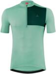 Löffler Мъжка фланелка с къс ръкав за колоездене Löffler Bike Jersey Half-Zip Skys Block Mid Cycling jersey - Cottage - размер 52 (EU) (056-3931-0114)