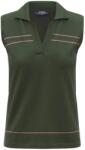 K-Way Дамска поло тениска K-Way Women's Jaligne Stripes Polo shirt - Green Africa / Violet - размер XS (916-6717-0111)